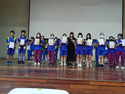 113學年度第二學期生活美語抽測表現優異圖片